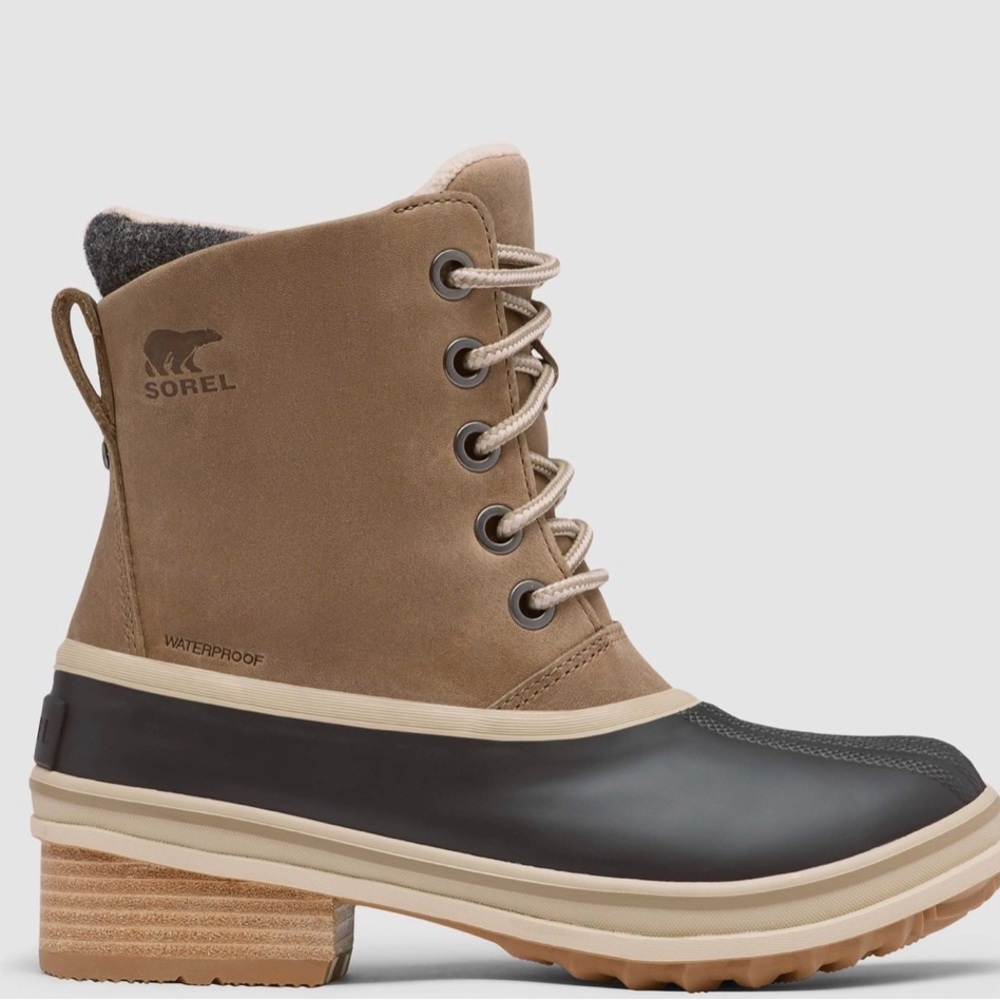 Sorel Women’s Brown and Black Leather Boots